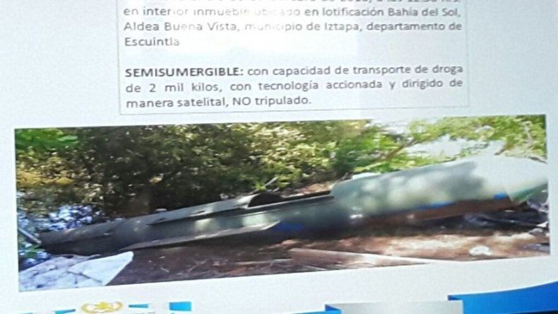 Localizan moderno semisumergible para transportar droga en Guatemala