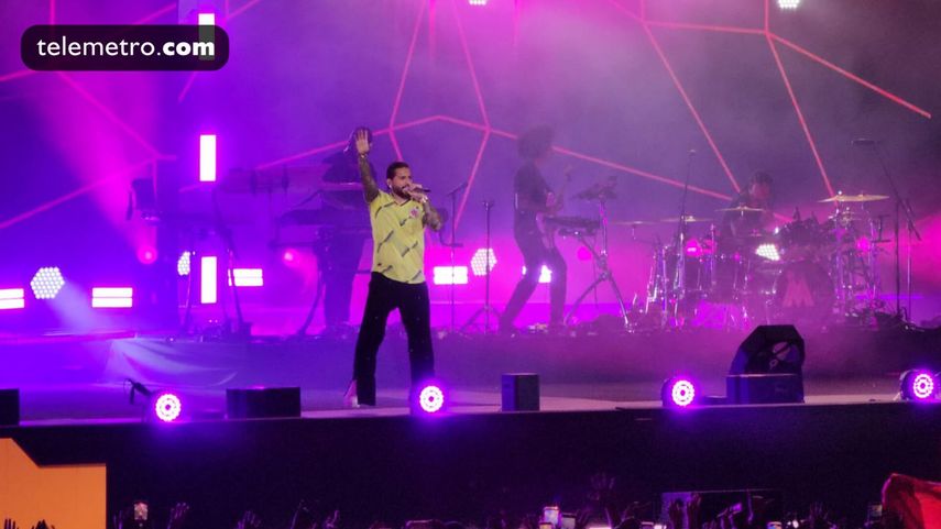 Maluma en la inauguración del FIFA FAN FESTIVAL.