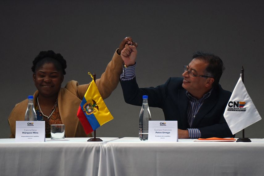 Francia Márquez y Gustavo Petro.