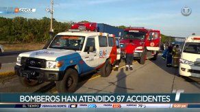 Bomberos de Coclé han atendido 97 accidentes de tránsito en lo que va del 2024