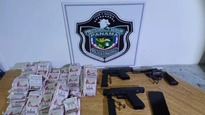 Aprehenden en Don Bosco a dos personas con armas de fuego y con billetes de lotería.&nbsp;