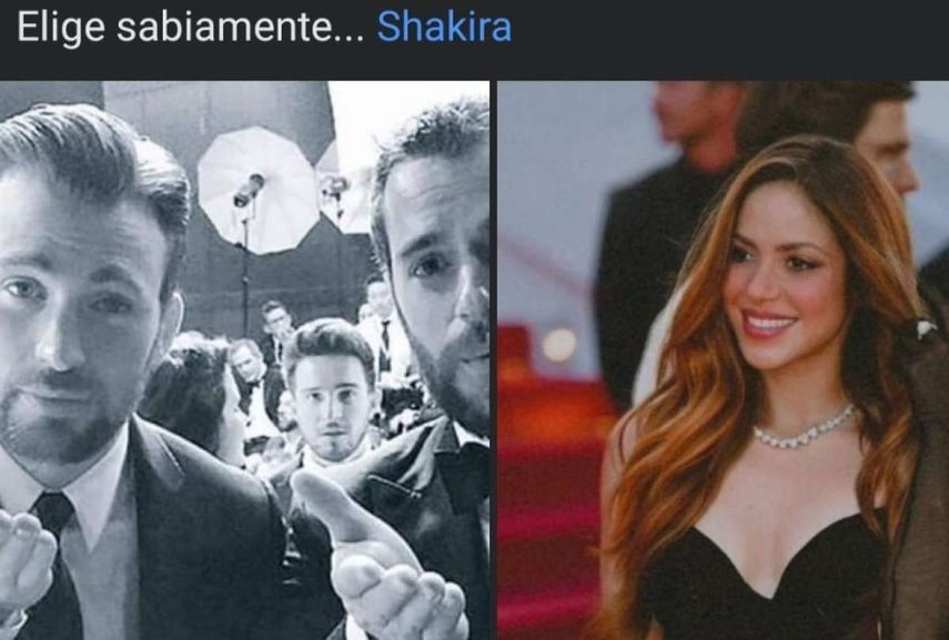 Lo que comenzó con este meme se volvió realidad, al darse a conocer que Shakira ya sigue a Cris Evans y a Henry Cavill