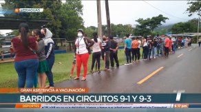 Largas filas se registran en Veraguas por barrido de vacunación
