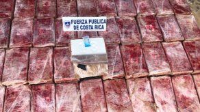 Hallan 197 kilos de cocaína en zona fronteriza entre Costa Rica y Nicaragua