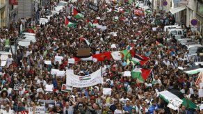 Manifestación propalestina bajo rigurosa vigilancia en París