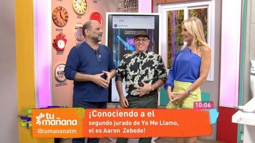Aaron Zebede forma parte del jurado de Yo Me Llamo