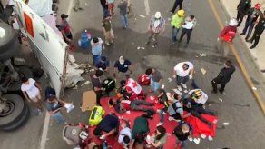 Medio centenar de migrantes muertos por accidente de carretera en México