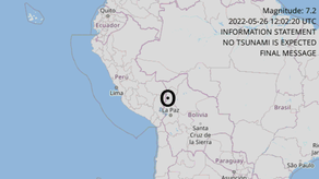 El sismo se registró en  Tirapata, Perú, cerca de la frontera con Bolivia.