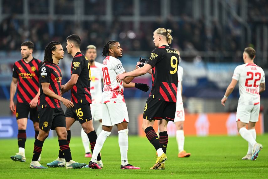 Champions League: Leipzig y Manchester City empataron 1-1 en Alemania