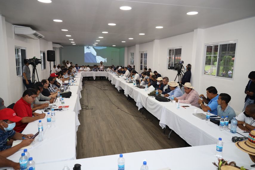 Mesa única de diálogo.