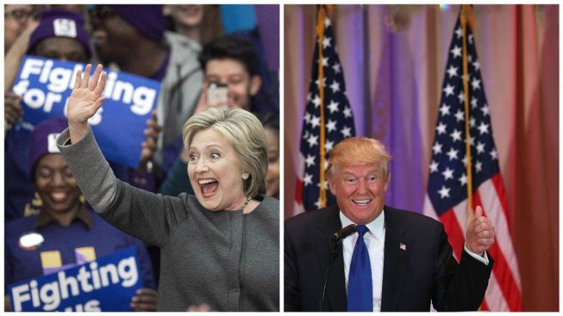 Supermartes refuerza el liderazgo de Clinton y Trump
