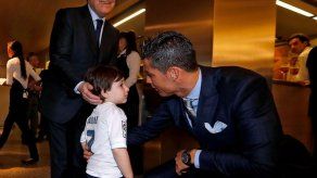 El pequeño Haidar cumplió su sueño de conocer a Cristiano Ronaldo