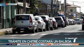 Municipio de Chitré baja temporalmente costo de inscripción de vehículos a fin de atraer más contribuyentes