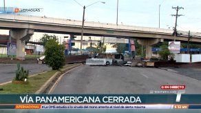 Cierre en la vía Interamericana a la altura de Santiago se mantiene