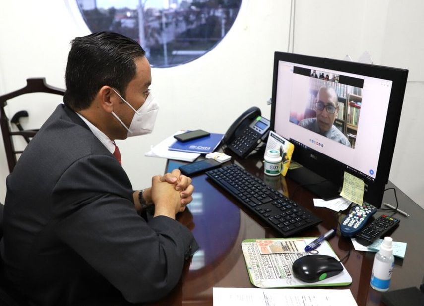 La Defensoría del Pueblo conversó de forma virtual con el asesor legal de la Alcaldía de Taboga.