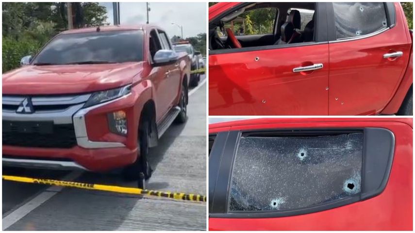 Los sujetos dispararon varias veces contra el vehículo.