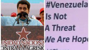 Maduro le habla en inglés a Obama