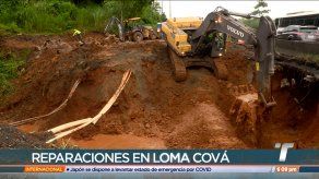 MOP continúa trabajos en Loma Cová