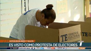Votos en blanco demuestran el descontento de la población