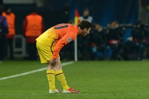 Messi sufre una lesión en el bíceps femoral de la pierna derecha