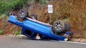 Representante de El Peñón sufre accidente cuando llevaba ayuda solidaria