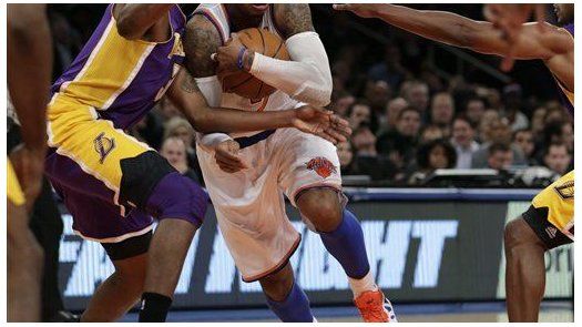Anthony escucha a Bryant y Knicks vencen a Lakers