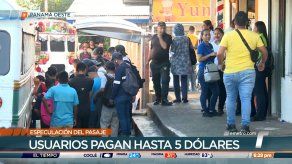 Usuarios en Panamá Oeste denuncian especulación en cobro de pasaje