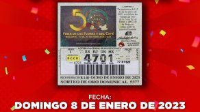 El sorteo dominical del 8 de enero de 2023 se destaca la celebración de la 50ma edición de la Feria de las Flores y el Café.
