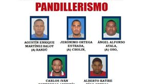 Los más buscados por pandillerismo y homicidio.