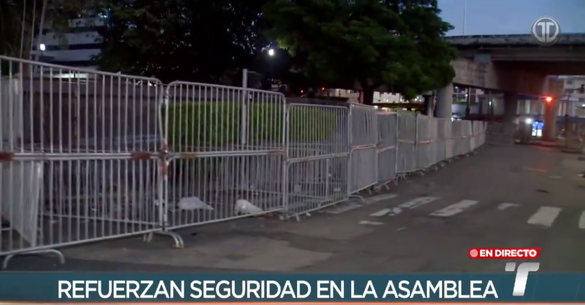 &nbsp;Refuerzan la seguridad en los predios de la Asamblea Nacional