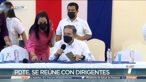 Se desarrolla reunión entre presidente Cortizo y dirigentes de Colón