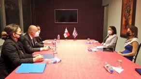 En este encuentro de Erika Mouynes y Rodolfo Solano se identificaron coincidencias en temas de agenda común como cambio climático, hitos de frontera y migración irregular.