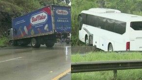 Dos accidentes de tránsito en la vía Centenario provocan tranque