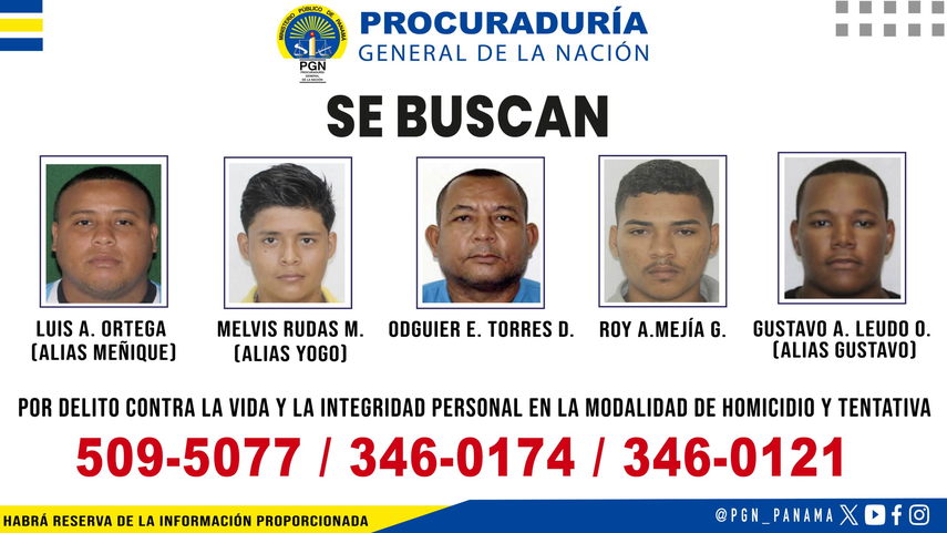 Ministerio Público está tras la pista de estos sujetos.