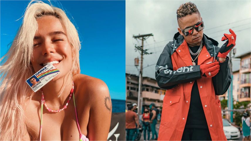 Karol G goza de sus vacaciones con el Roockie