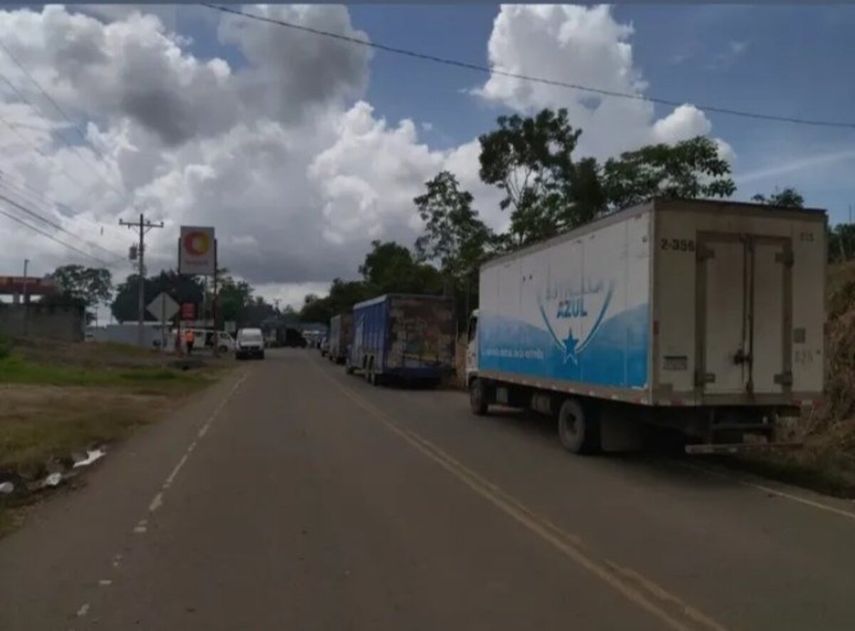 Las protestas en Panamá Este impiden el tráfico de los camiones con insumos hacia la provincia de Darién.