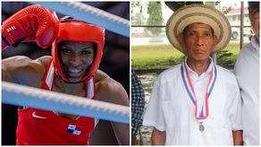 Composición de fotos de Atheyna Bylon y Santana Trujillo.