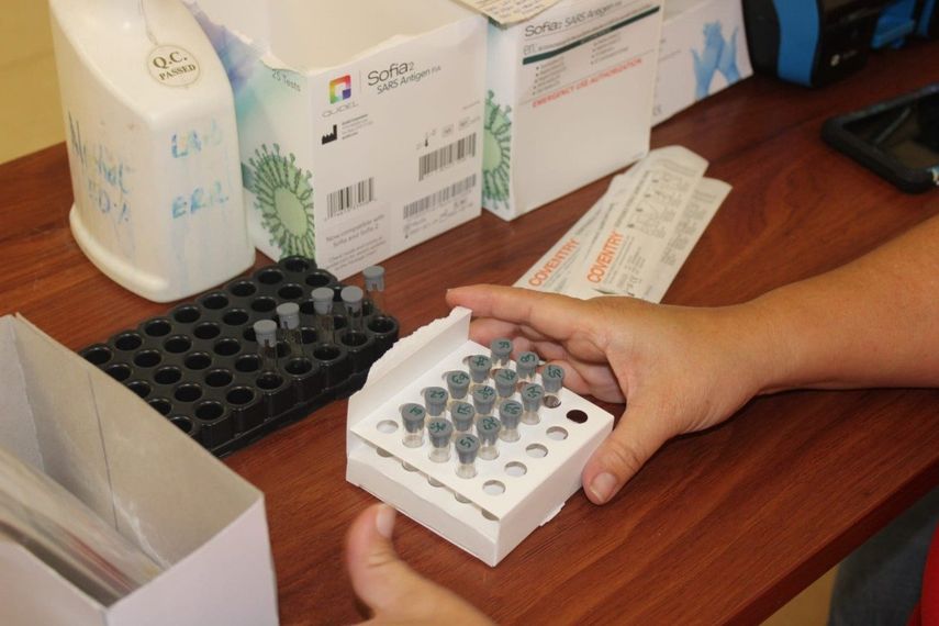 Pruebas para detectar covid-19.