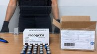 Incautan 50 frascos con presunta heroína procedente de España. Incautan 50 frascos con presunta heroína procedente de España.