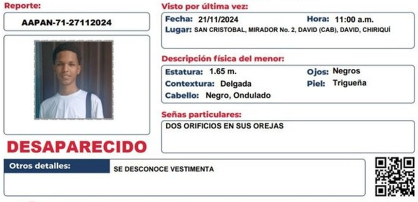 Alerta Amber para la búsqueda de José Ángel Morales