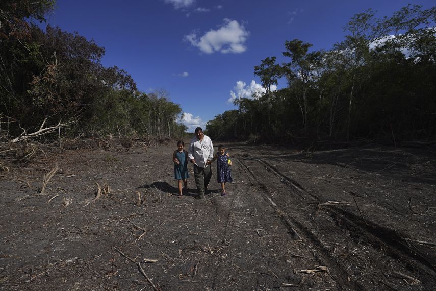 Construcción de Tren Maya en México