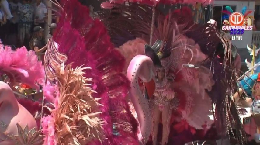 Leyenda de flamingos, inspiración de Calle Arriba de Las Tablas para su lunes de Carnaval