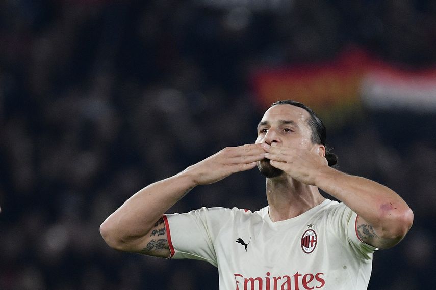 El Milan gana 2-1 en visita a la Roma guiada por Ibrahimovic