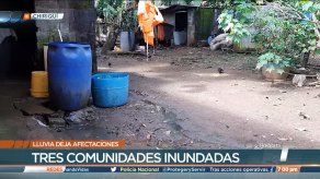 Lluvia deja tres comunidades inundadas en Chiriquí