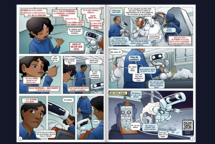 Cómic  First Woman (La primera mujer) de la NASA.