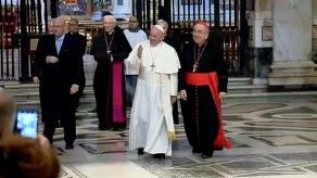 Vistas exclusivas del momento de oración del papa Francisco previo a su viaje a Panamá Vistas exclusivas del momento de oración del papa Francisco previo a su viaje a Panamá