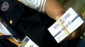 Decomisan tarjetas por supuesto proselitismo político