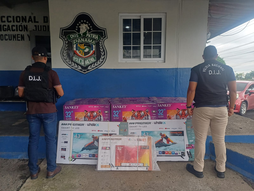 Policía Nacional recuperan 29 televisores&nbsp;