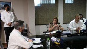 Reunión entre el presidente de Panamá, Laurentino Cortizo, y la comandante del Comando Sur de EE. UU., Laura Richardson.