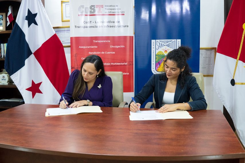 San Miguelito firma acuerdo con CoST para transparencia en obras